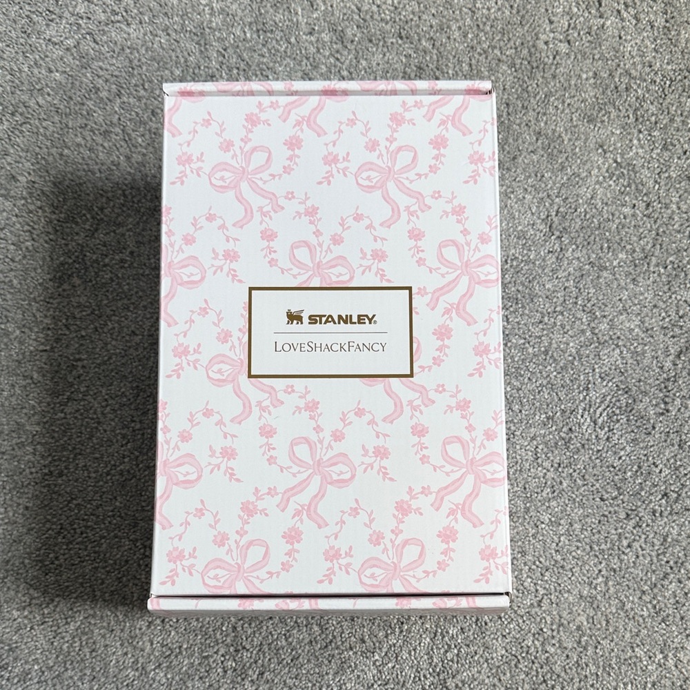 LoveShackFancy x Stanley Pink Bow Floral Gift Box